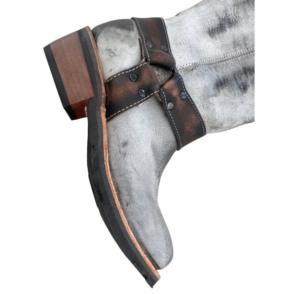 Freebird Wagner Women's Gray Leather Western Boots Size 6 - Picture 5 of 8